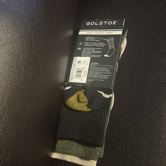 GoldToe Edition Mens Island Crew Socks Assorted, 3 Pack - Picture 8 of 9